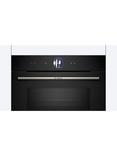 Bosch Series 8 CMG7761B1B Built-in Compact Single Electric Oven with Microwave Function, Black