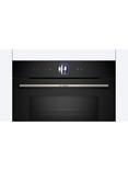 Bosch Series 8 CMG7761B1B Built-in Compact Single Electric Oven with Microwave Function, Black