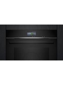 Siemens iQ700 HB776G1B1B Built-In Pyrolitic Self Cleaning Electric Oven, Black - view 2, Black