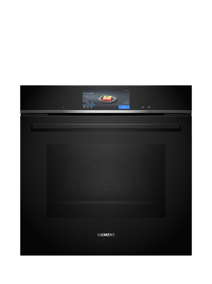 Siemens iQ700 HB778G3B1B Pyrolitic Self Cleaning Built-In Electric Oven, Black, Black