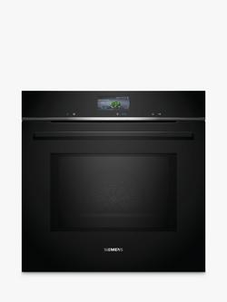 Siemens iQ700 HM776G1B1B Built In Electric Oven with Microwave Function, Black, Black