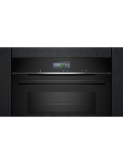 Siemens iQ700 HM776G1B1B Built In Electric Oven with Microwave Function, Black - view 2, Black