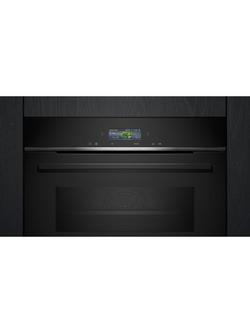 Siemens iQ700 CM724G1B1B Built-In Compact Oven with Microwave, Black - view 2, Black