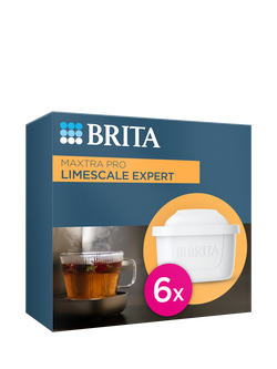 BRITA Maxtra Pro Limescale Expert Water Filter Cartridge, Pack of 6, White