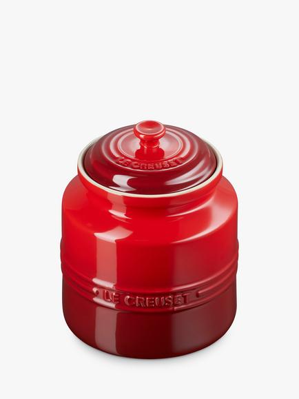 Le Creuset Stoneware Biscuit/Cookie Jar, 2.4L - view 2, Cerise