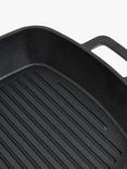 John Lewis Cast Iron Square Grill, 26cm