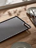 John Lewis Cast Iron Rectangular Grill, 46cm