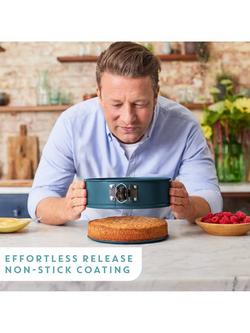 Jamie Oliver by Tefal Carbon Steel Non-Stick Round Springform Cake Tin, Blue - view 2, Blue