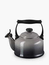 Le Creuset Traditional Stovetop Whistling Kettle, 2.1L, Flint