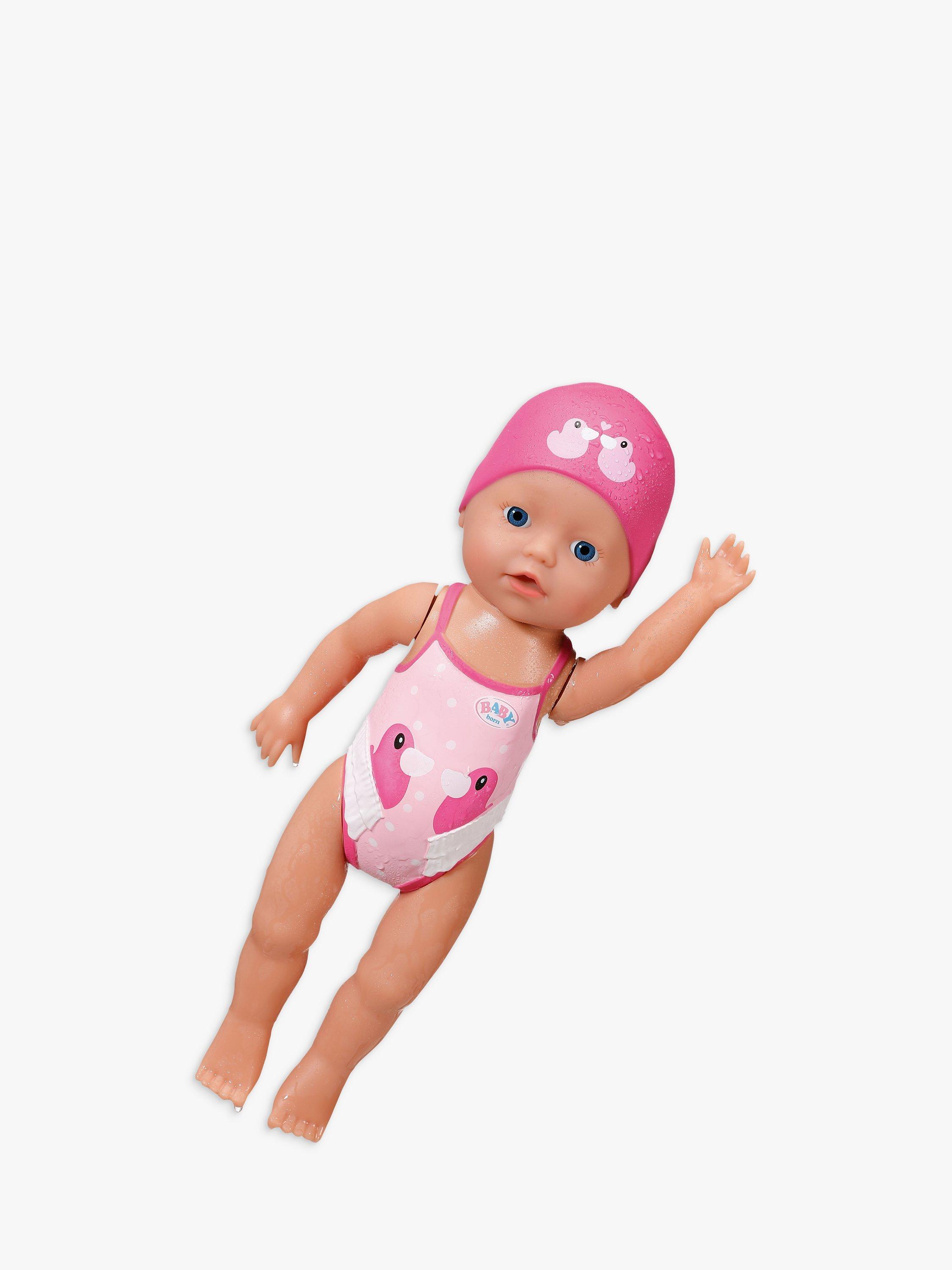 Baby annabell swimming doll size online