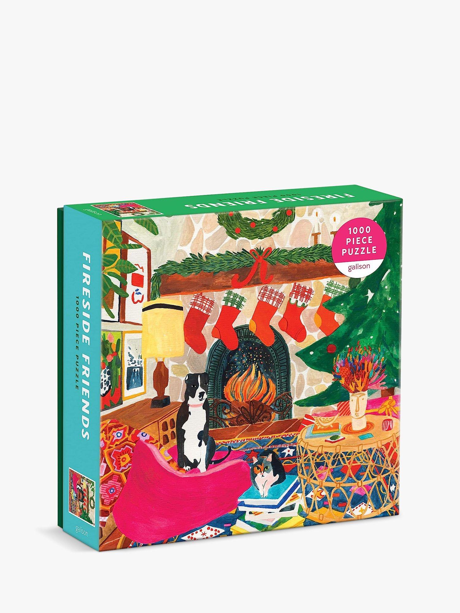 Galison Fireside Friends Jigsaw Puzzle, 1000 Pieces