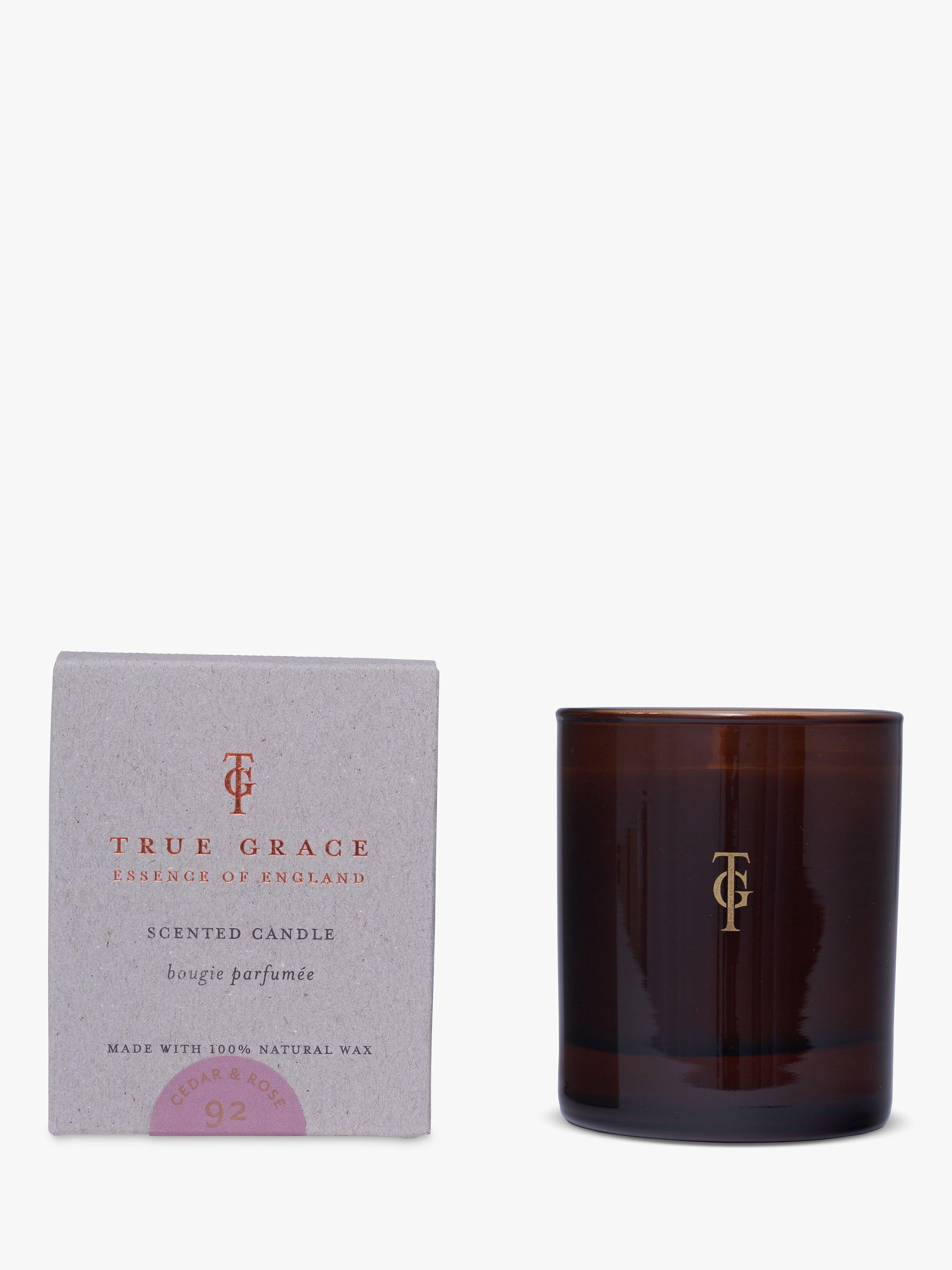 True Grace Burlington Cedar & Rose Scented Candle, 145g