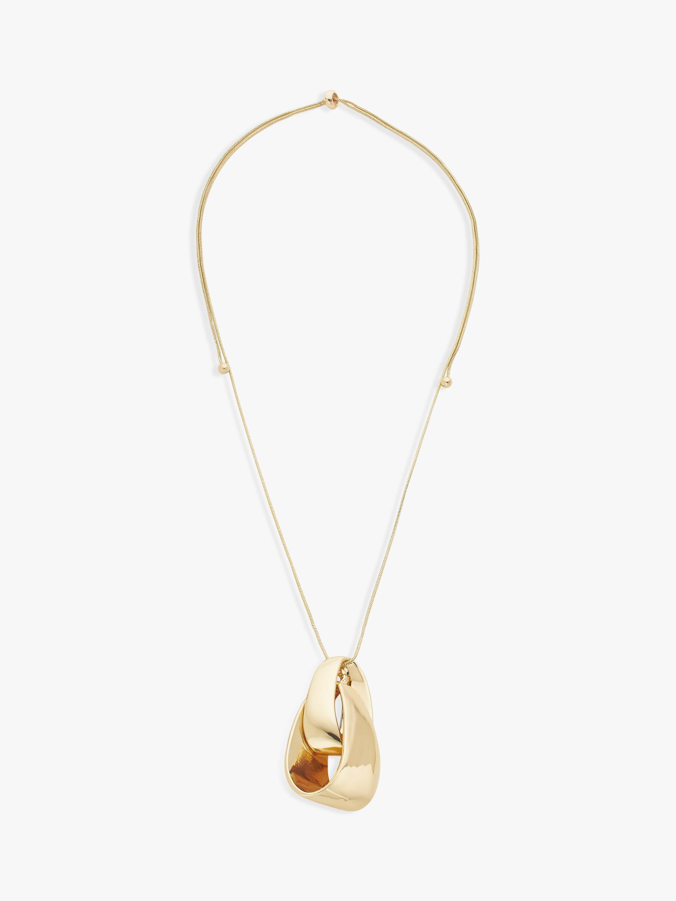 John Lewis Entwined Links Pendant Necklace, Gold