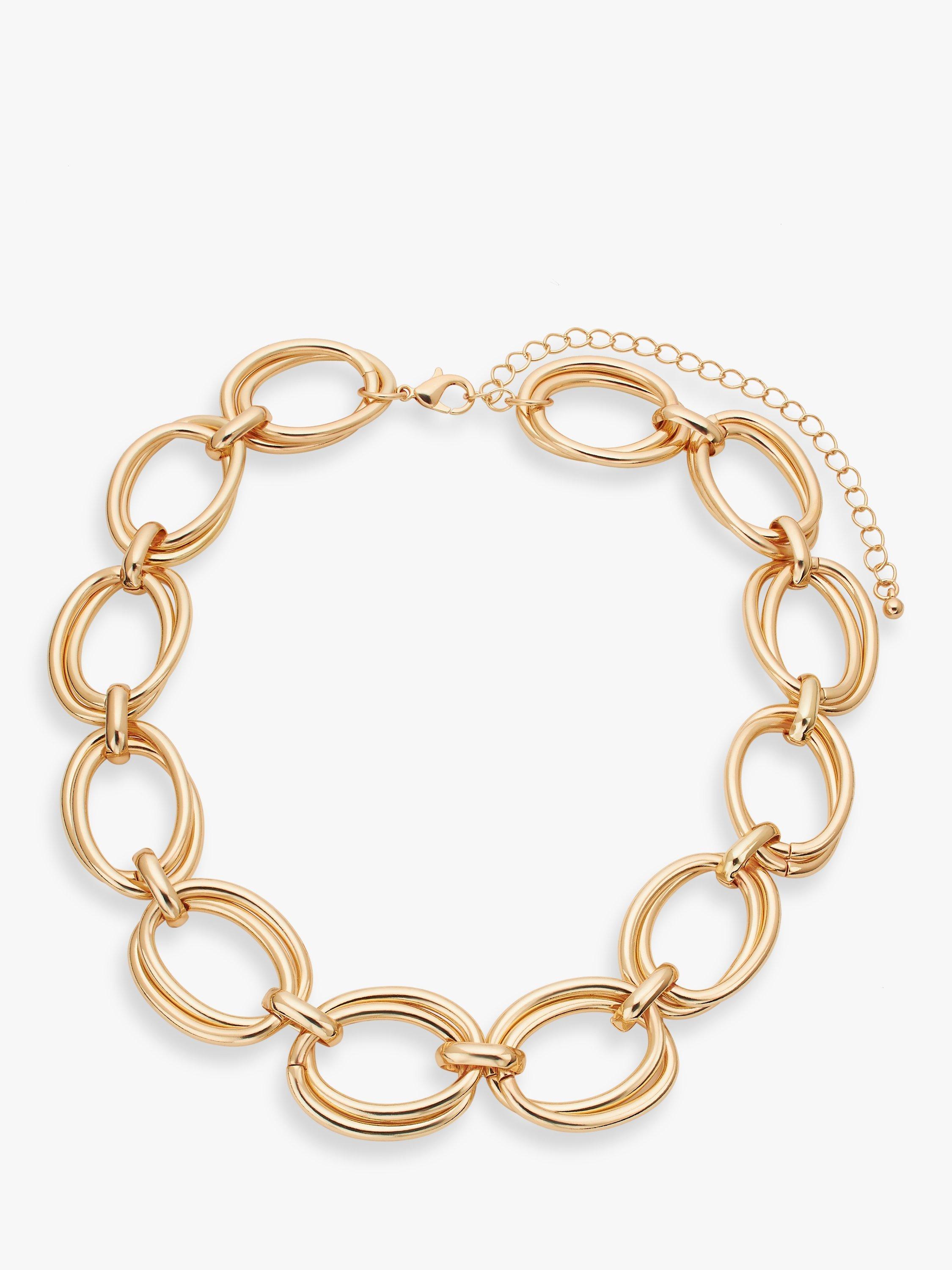 John Lewis Statement Double Oval Link Necklace