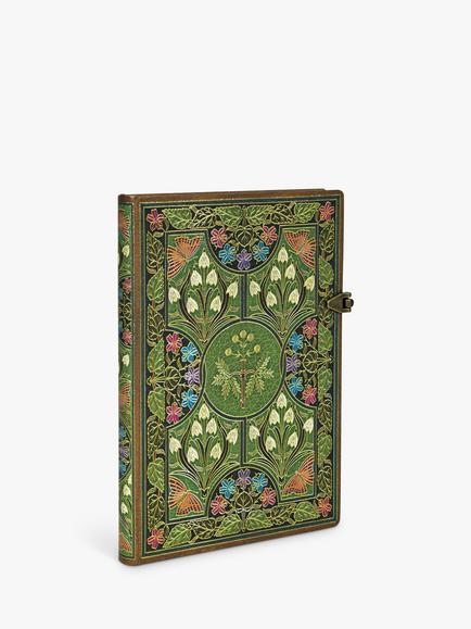 Paperblanks Poetry in Bloom Ultra Small Lined Notebook, Green