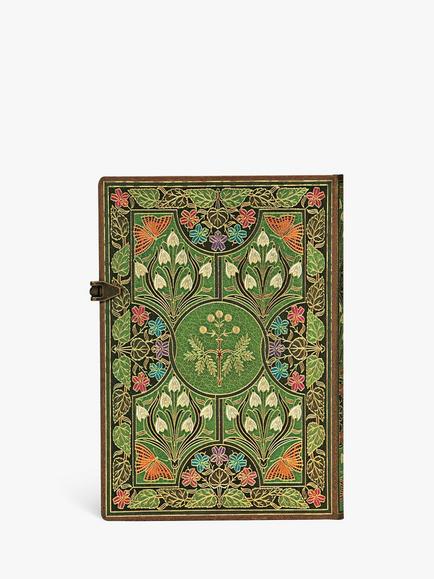 Paperblanks Poetry in Bloom Ultra Small Lined Notebook - view 2, Green