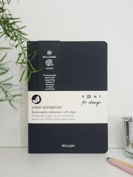 VENT for Change A5 ReClaim Notebook, Black