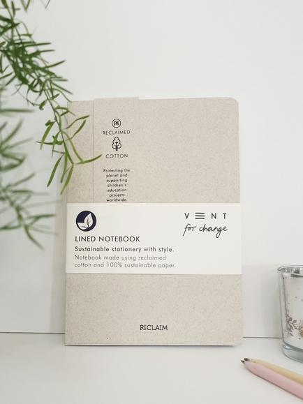 VENT for Change A5 ReClaim Notebook, Neutral