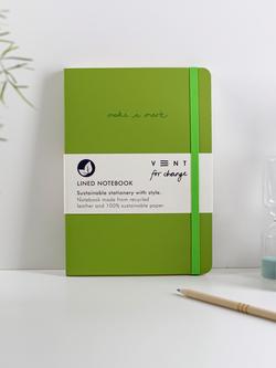 VENT for Change A5 Make A Mark Notebook, Green