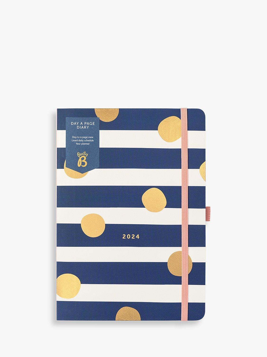 Busy B A5 Spot Stripe 2024 Diary, Multi