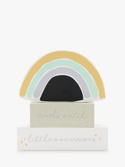 John Lewis Baby Rainbow Birth Countdown Block, Multi, Multi