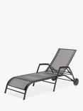 John Lewis Henley by KETTLER Sunlounger, Iron Grey