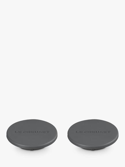 Le Creuset Salt & Pepper Mill Silicone Caps, Set of 2, Flint, Flint