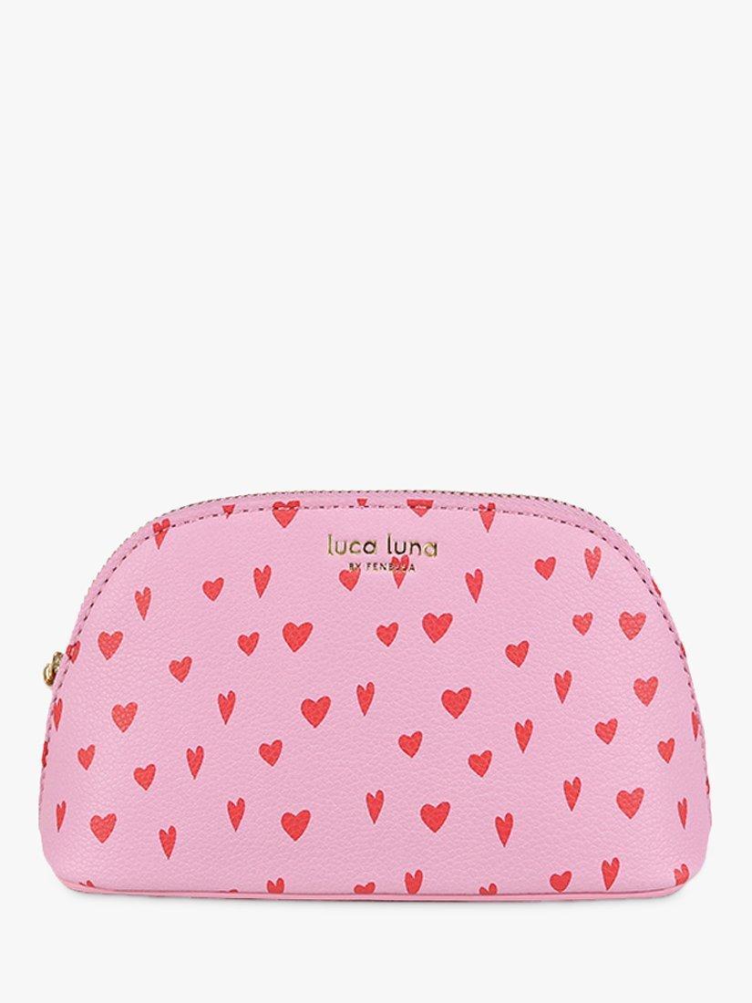 Fenella Smith Oyster Hearts Cosmetic Case, Pink