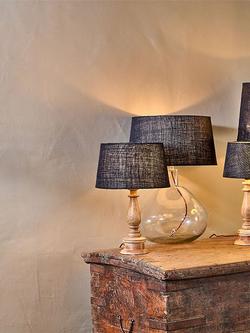 Nkuku Dia Jute Lampshade - view 2, Ink