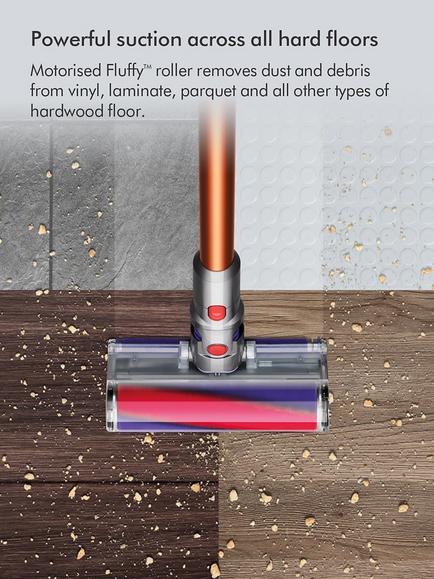 Dyson Fluffy Cleaner Head, Grey/Red/Purple - view 2, Grey/Red/Purple