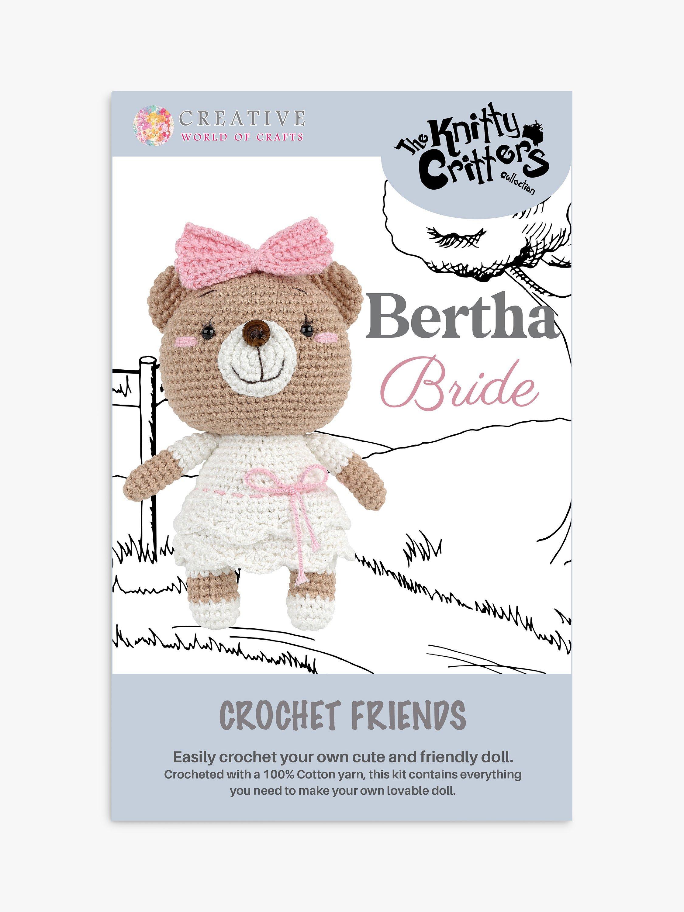 Knitty Critters Crochet Friends Bertha Bride Crochet Kit