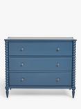 John Lewis Bobbin 3 Drawer Chest, Blue