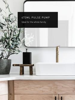 Simplehuman Pulse Pump Soap Dispenser, Matte Black Steel, 473ml - view 2, Black