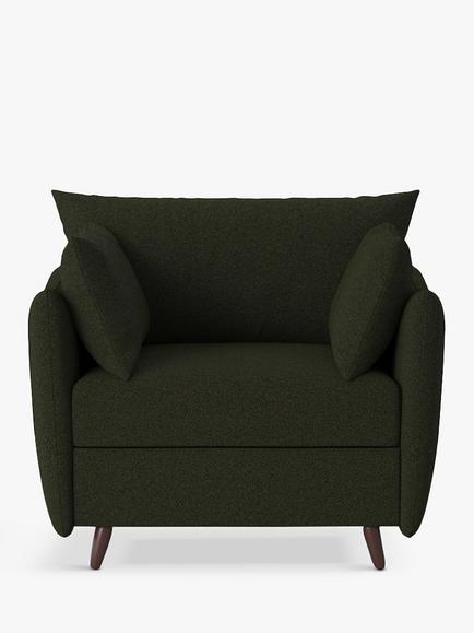 Swyft Model 08 Small 1 Seater Single Sofa Bed, Boucle Fern