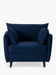 Swyft Model 08 Small 1 Seater Single Sofa Bed, Eco-velvet Indigo