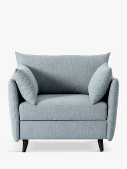 Swyft Model 08 Small 1 Seater Single Sofa Bed, Linen Seaglass