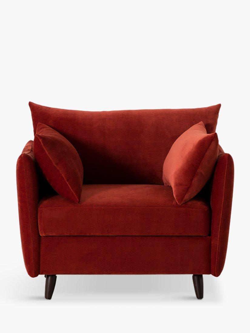 Model 08 Range, Swyft Model 08 Small 1 Seater Single Sofa Bed, Chenille Harissa