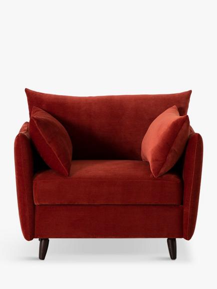 Swyft Model 08 Small 1 Seater Single Sofa Bed, Chenille Harissa