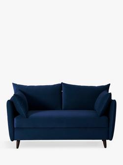 Swyft Model 08 Medium 2 Seater Double Sofa Bed, Velvet Indigo1