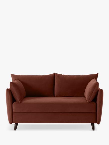 Swyft Model 08 Medium 2 Seater Double Sofa Bed, Velvet Brick