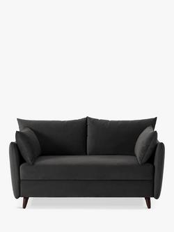 Swyft Model 08 Medium 2 Seater Double Sofa Bed, Velvet Charcoal