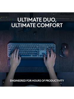 Logitech MX Keys S Combo Keyboard & Mouse, Graphite - view 2, Graphite