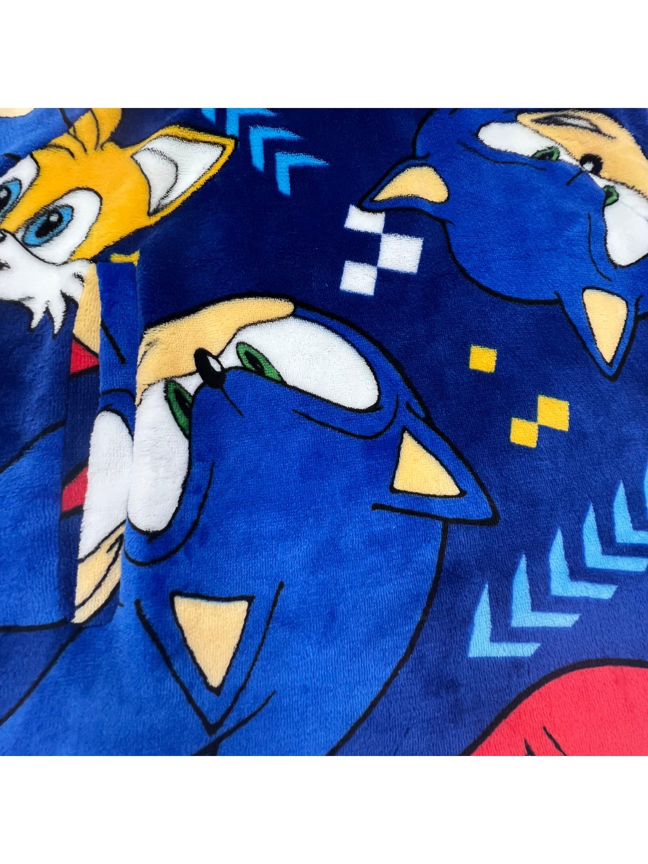 Product image 3 of 7, which shows Sonic Hugzee Oversized Fleece Hooded Blanket, Multi, 7-12 years