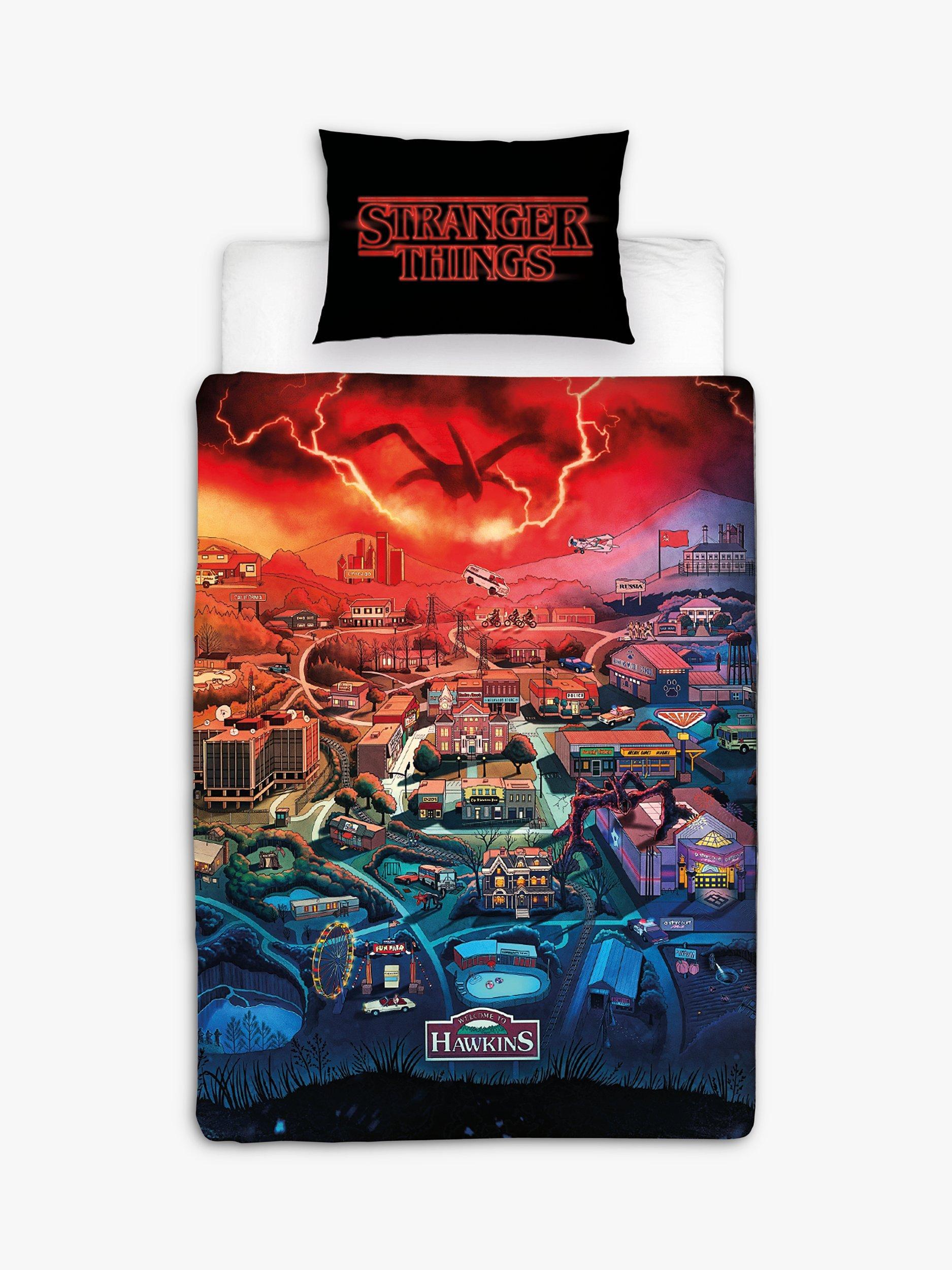 Stranger Things Easy Care Reversible Duvet Cover and Pillowcase Set, Single Set