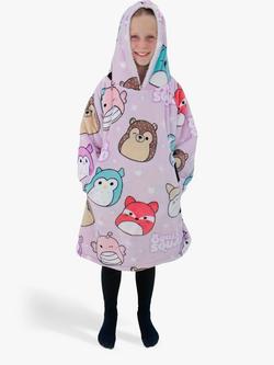 Squishmallows Hugzee Oversized Fleece Hooded Blanket - view 2, Purple/Multi