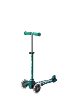 Micro Scooters Mini Eco Deluxe LED Wheels Scooter, Green, Green