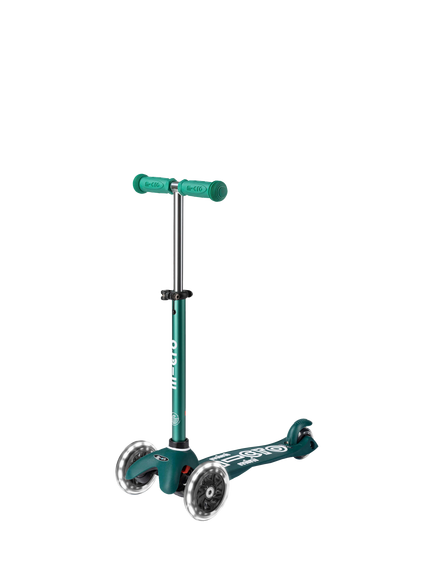Micro Scooters Mini Eco Deluxe LED Wheels Scooter, Green, Green
