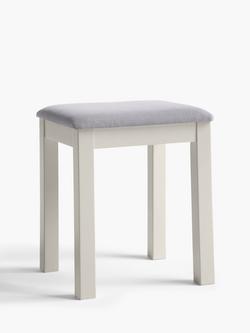John Lewis Wilton Upholstered Stool, Linen
