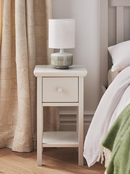 John Lewis Wilton Bedside Tables, Set of 2 - view 2, Linen