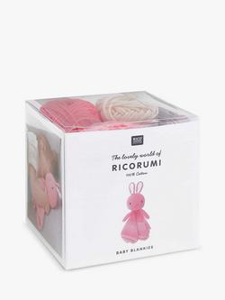Rico Design Ricorumi Bunny Baby Blankie Crochet Kit, Pink